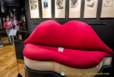 Mae West Lips Sofa pays homage to Mae West